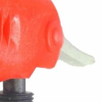 Bicycle Cycle Tyre Tube Pump Adapter Dual Head red and black