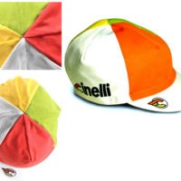 Cinelli- Italio 79 Bike Cycling White Cotton Cap-Multi Coloured - Fixed Gear