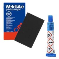WELDTITE RUBBER PUNCTURE PATCHES BICYCLE TYRE TUBE REPAIR PATCH KIT+ 5G GLUE