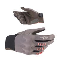 AlpineStars Techstar Gloves Steel Grey/Coral L - Image 8