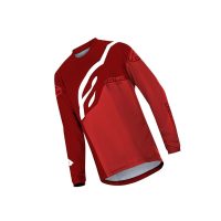 ALPINESTARS YOUTH RACER FACTORY LONG SLEEVE JERSEY 2020: BURGUNDY BRIGHT RED WHITE XL - Image 2