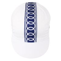 Gitane Campagnolo Retro Cotton Cycling Vintage Cap - White - Image 2