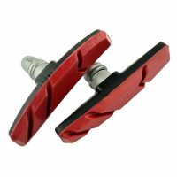 1 Pair V Brake Blocks Cycle Bike Bicycle Mtb Mountain Bike Brake Blocks Pads Red - Image 3