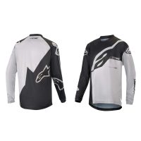 AlpineStars Youth Racer Factory Long Sleeve Jersey Black/White M - Image 8