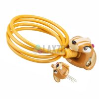 Bicycle Cable Lock Kids Crazy Stuff with Key 5 x 1200mm Chipmunk - Image 11