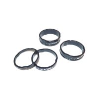 1.1/8 CNC Design Alloy Headset Spacers 28.6mmSet of 4 spacers Acor Black" - Image 2