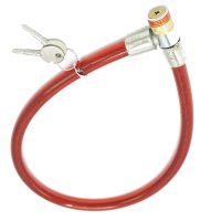 Bicycle cycle safety Heavy duty spiral lock mountain road bike dia 14mm[Red] - Image 4