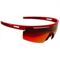 BBB BSG-57 Avenger Cycle Bike Sunglasses Metallic Red Black Tips Red Lenses - Image 2