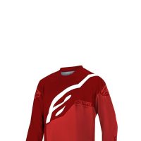 ALPINESTARS YOUTH RACER FACTORY LONG SLEEVE JERSEY 2020: BURGUNDY BRIGHT RED WHITE S - Image 5