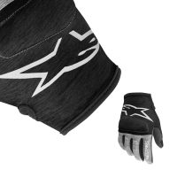 AlpineStars Youth Racer Gloves Black/Melange/Grey/White L - Image 7