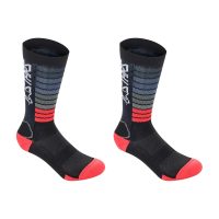 AlpineStars Drop Socks 22 Black/Bright Red L Bike Cycle Bicycle - Image 8