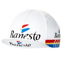 Banesto Retro Cotton Cycling Vintage Cap - White - Image 5