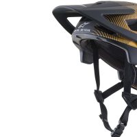 ALPINESTARS VECTOR PRO A2 HELMET 2021: MATTE EBONY/TANGERINE L - Image 3