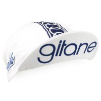 Gitane Campagnolo Retro Cotton Cycling Vintage Cap - White - Image 3