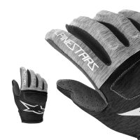 AlpineStars Youth Racer Gloves Black/Melange/Grey/White L - Image 8