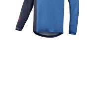 ALPINESTARS YOUTH RACER FACTORY LONG SLEEVE JERSEY 2020: DARK NAVY MID BLUE RED M - Image 4