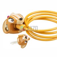 Bicycle Cable Lock Kids Crazy Stuff with Key 5 x 1200mm Chipmunk - Image 3
