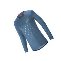 ALPINESTARS WOMEN'S JERSEY - STELLA ALPS 6.0 LS JERSEY 2020: MID BLUE L - Image 2