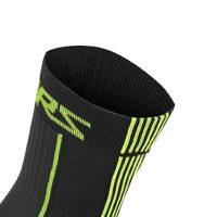 AlpineStars Summer Socks 15 Black/Acid Yellow S Bike Cycle Bicycle - Image 4