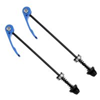 2Pcs Bike Quick Release Wheel Hub Screwers Aluminium Pair Front and Rear Blue - Image 5