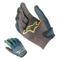 AlpineStars Youth Racer Gloves Athlantic/Emerald/Celery XS - Image 8