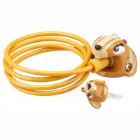 Bicycle Cable Lock Kids Crazy Stuff with Key 5 x 1200mm Chipmunk - Image 6