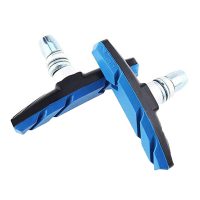 1 Pair V Brake Blocks Cycle Bike Bicycle MTB Blocks Pads Shoes Mountain Blue - Image 2