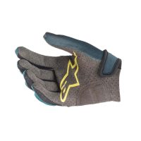 AlpineStars Youth Racer Gloves Athlantic/Emerald/Celery XS - Image 2