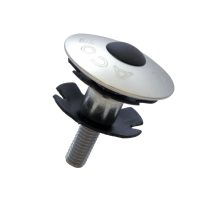 1.1/8 Bike Star Washer Bolt & Bicycle Top Cap for Alloy Headset Acor Silver" - Image 3