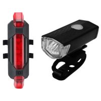 LED Bicycle Headlight Tail Light USB Rechargeable