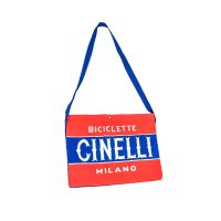 Cinelli Targa Bicycle Musette in Blue Red Cycling Bag 30 x 40 cm Made In Italy - Image 6