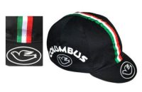 Columbus Cotton Cycling Race Cap Black Vintage Fixed Gear Made In Italy