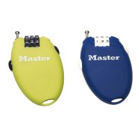 4X Master Lock Cycle Retractable Cable Lock Black / Green / Blue / Taupe-70cm long x 2mm - Image 4