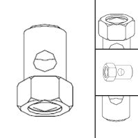 Sturmey Archer HMN129 Left Hand Domed Nut Bike Bicycle, 1 Piece - Image 7