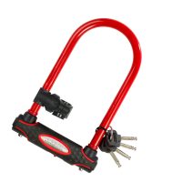Master Lock U-lock 8195 black with holder 11 x 28cm [8195] Red - Image 2