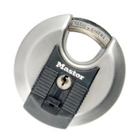 Master Lock: Master Lock Excell Discus Round Padlock 70mm [M40] Silver - Silver - Image 2