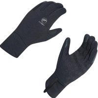 Chiba Cycling Polarfleece Thermal Winter Full Finger Glove in Black Large - Image 2