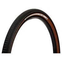 PANARACER Gravelking Bicycle Semi Slick Plus 700 x 43c Folding Tyre Black/Black