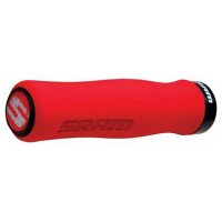 SRAM Lockring Grips Contour Foam 129MM Red With Single Black Clamp And End Plugs - Image 7