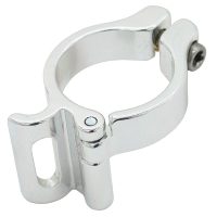 Braze On Gear Mech Hanger Clamp Adaptor Front Derailleur 34.9mm - Silver - Image 2