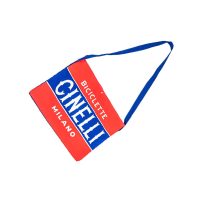 Cinelli Targa Bicycle Musette in Blue Red Cycling Bag 30 x 40 cm Made In Italy - Image 2