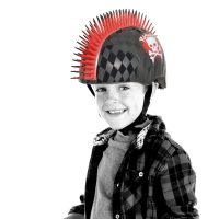 C-Preme Raskullz 2021 FS Child Helmet 5+Year Skull Hawk Red - Image 6