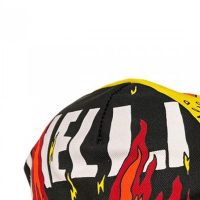 Cinelli Ana Benaroya FIRE Cotton Cycling Cap Road Urban Fixie Black Orange - Image 5