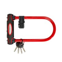 Master Lock U-lock 8195 black with holder 11 x 28cm [8195] Red - Image 6