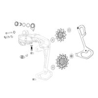 SRAM Spare - Rear Derailleur Pulley Kit Force XPLR AXS Steel Bearing (Includes 12T Upper And 12T Lower Pulleys, 12.5MM And 12.9MM Steel Pulley Screws) - Image 7