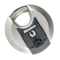 Master Lock: Master Lock Excell Discus Round Padlock 70mm [M40] Silver - Silver - Image 3
