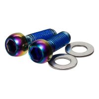 SRAM Caliper Mounting Hardware (Also Direct Mount) Stainless Rainbow Bolts - Image 2