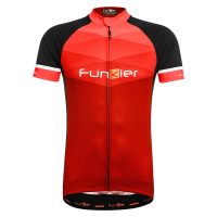 Funkier Bike Rideline Gents Short Sleeve Jersey Red/Black Small - Image 2