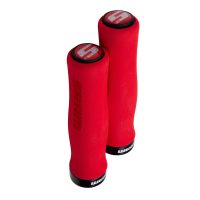 SRAM Lockring Grips Contour Foam 129MM Red With Single Black Clamp And End Plugs - Image 3