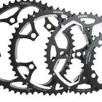 KranX 130BCD Alloy Chainring in Black 39T Pressed - Image 5